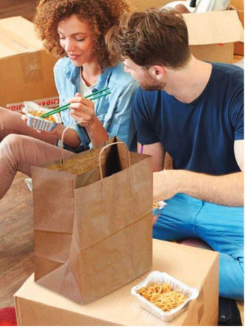 Duro Hilex Poly Dubl Life 100 Percent Kraft Recycled Super Royal Shopping Bag, 14 x 10 x 15.75 inch -- 200 per case