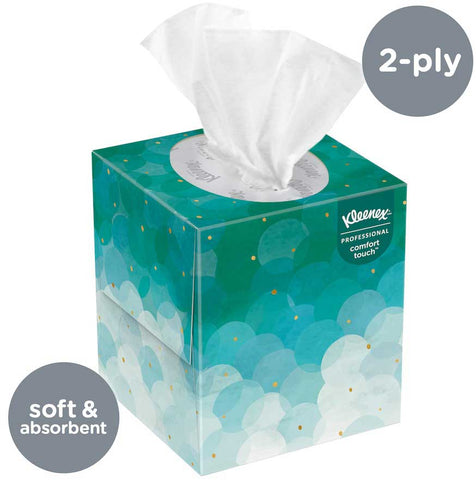 Kimberly Clark Kleenex Boutique White Facial Tissue, 8.6 x 8.4 inch -- 3420 per case