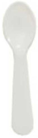 Solo White Polystyrene Light Weight Taster Spoon - Bulk, 3 inch -- 3000 per case