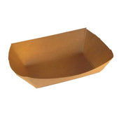 Specialty Quality Packaging #100 Kraft Paper Food Tray, 1 Pound Capacity -- 1000 per case