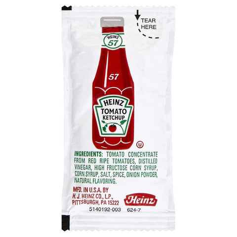 Heinz Ketchup Single Serve 1000 Case 9 Gram