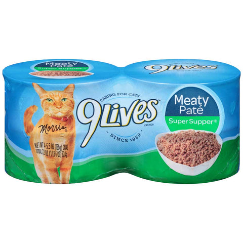 9 Lives Super Supper Ground Entree for Cat, 5.5 Ounce -- 24 per case.
