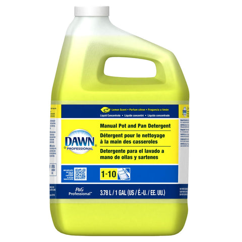 Dawn Lemon Scent Pot and Pan Detergent Liquid, 1 Gallon -- 4 per case.