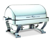 8 Quart Rectangular Grandeur Chafer Gold Trim.