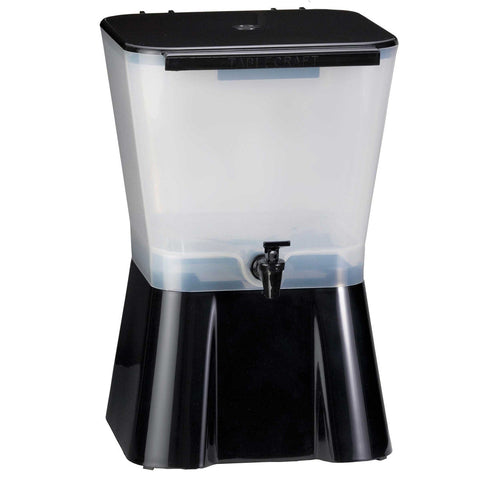 3 Gallon Black Plastic Beverage Dispenser
