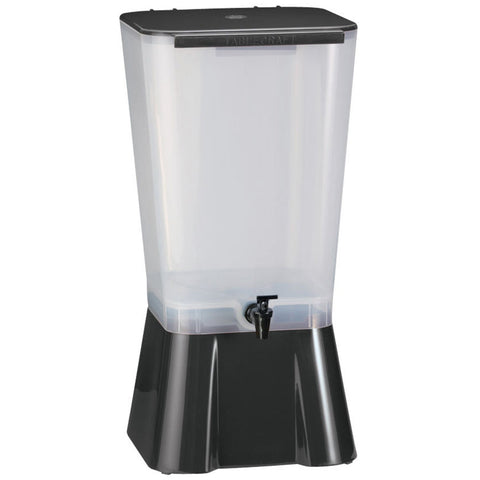 5 Gallon Black Translucent Beverage Dispenser