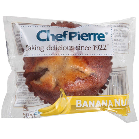 Chef Pierre Banana Nut Muffin, 4.75 Ounce -- 24 per case.