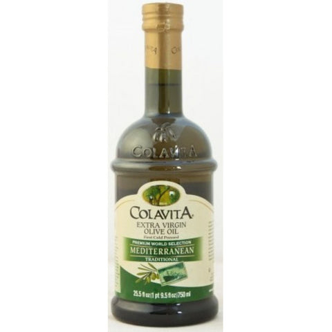 Colavita Mediterranean Extra Virgin Olive Oil, 25.5 Fluid Ounce -- 6 per case.