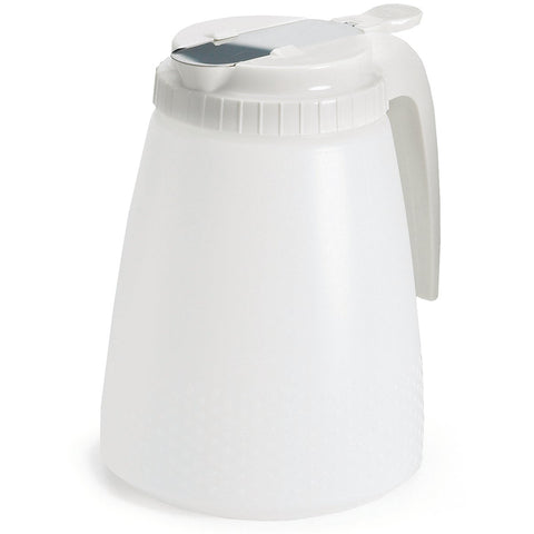 48 Ounce Polyethylene White Top Dispenser -- 6 Count