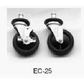 5 inch Caster Set With Bumper Rubber For Wire Shelf -- 1 set of 4