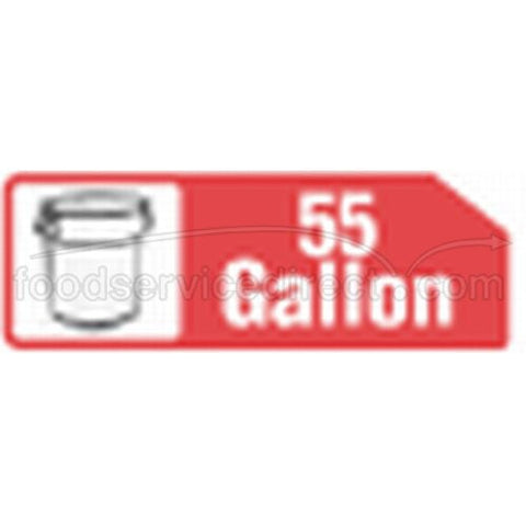 36X58 55 Gallon Gray Low Density Shark Skin, 0.8 mil -- 100 Case