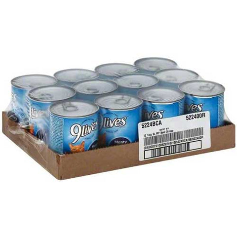9 Lives Meaty Pate Beef Dinner for Cat, 13 Ounce -- 12 per case.