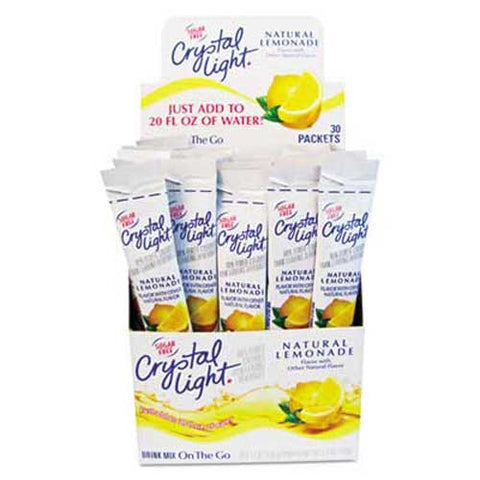 Crystal Light Flavored Drink Mix, Lemonade, 30 .17oz Packets/Box