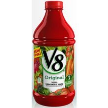 V8 100 Percent Vegetable Juice, 46 Fluid Ounce -- 6 per case.