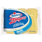 Zingers Single Serve Vanilla Cake, 3.809 Ounce -- 36 per case.