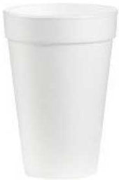 Dart J Cup White Foam Cup, 16 Ounce - 25 count per pack -- 40 packs per case