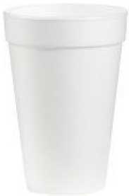Dart J Cup White Foam Cup, 16 Ounce - 25 count per pack -- 40 packs per case