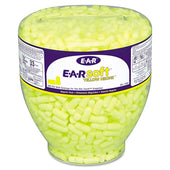 3M Yellow Neons E A Rsoft Polyurethane Tapered Earplug Refill - 500 per box -- 1 box per case