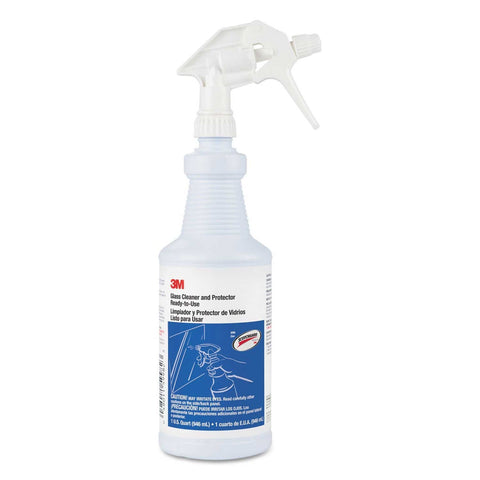 3M Apple Glass Cleaner and Protector with Scotchgard, 32 Ounce Spray Bottle -- 12 per case