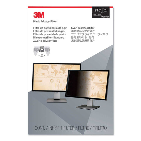 3M Frameless Blackout Privacy Filter for 23.6 inch Widescreen Monitor, 16:9 Aspect Ratio