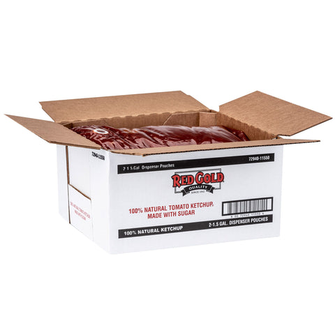 Red Gold KETCHUP NATURAL MADE W/ SUGAR LOW SODIUM DISPENSER POUCH