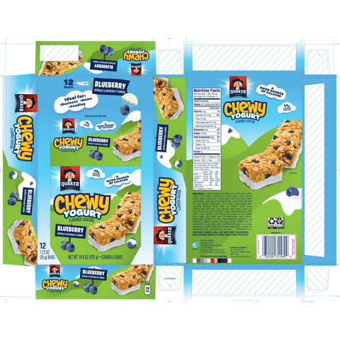 Quaker Chewy GRANOLA BAR CHEWY YOGURT BLUEBERRY