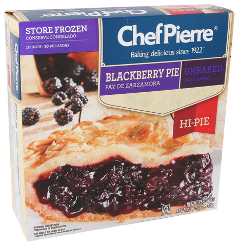 Chef Pierre PIE FRUIT BLACKBERRY HI UNBAKED 10
