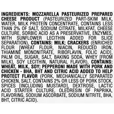 Lunchable Pepperoni Mozzarella