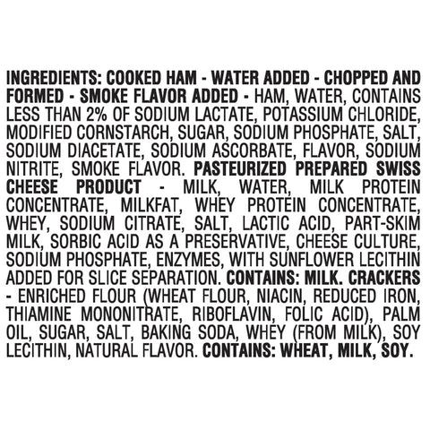 Lunchable Ham/swiss Cracker