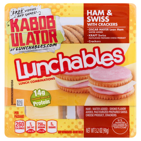 Lunchable Ham/swiss Cracker