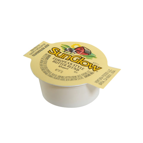 Ventura Foods SunGlow European Style Whipped Butter Blend, 5 Gram -- 720 per case.