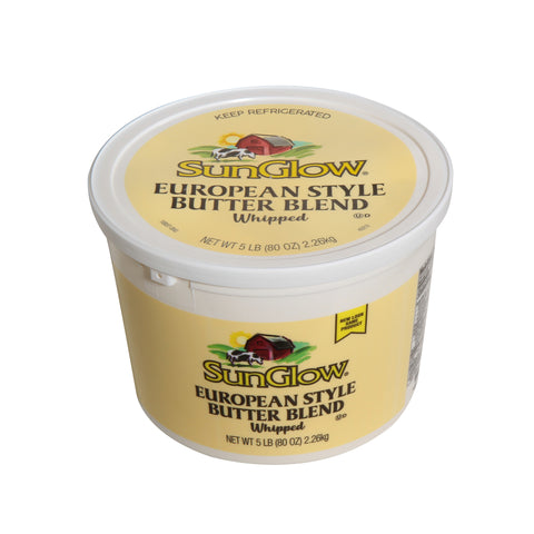 Ventura Foods SunGlow European Style Whipped Butter Blend, 5 Pound -- 4 per case.