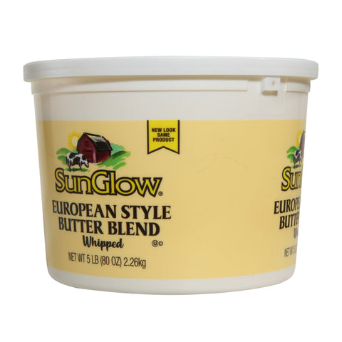 Ventura Foods SunGlow European Style Whipped Butter Blend, 5 Pound -- 4 per case.