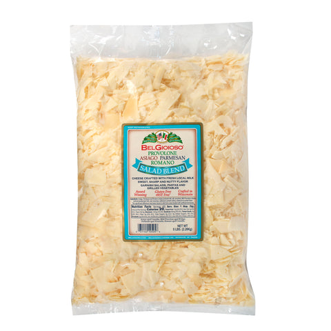 Belgioioso CHEESE CAESAR BLEND SHAVED CHEESE ASAIGO, PARM, ROMANO & PROVOLONE