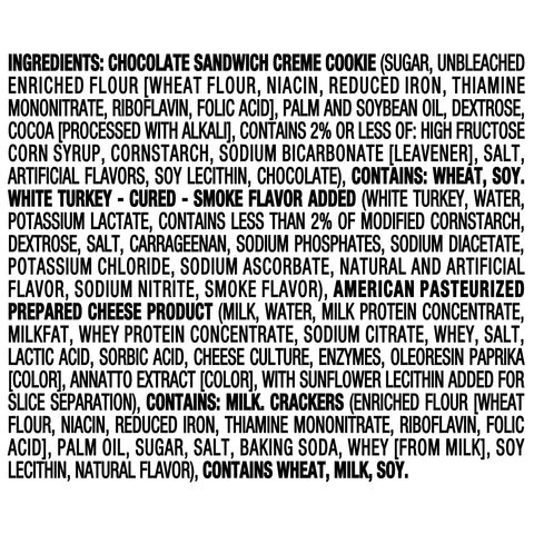 Lunchable Turkey Cheddar Cheese