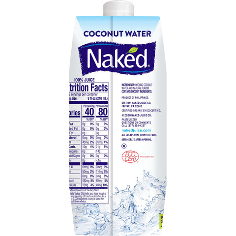 Naked Juice WATER COCONUT PURE ORGANIC TETRA PACK