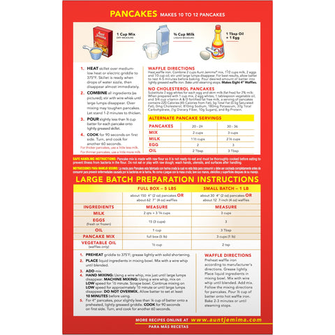 Aunt Jemima PANCAKE MIX ORIGINAL