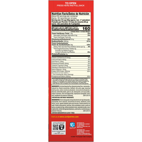 Aunt Jemima PANCAKE MIX BUTTERMILK COMPLETE