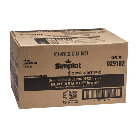 Simplot Bent Arm Ale Beer Battered Sidewinders, 4 Pound -- 6 per case.