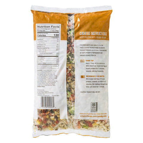 Simplot Good Grains™ VEGETABLE BLEND PASTA ORZO & GRAINS
