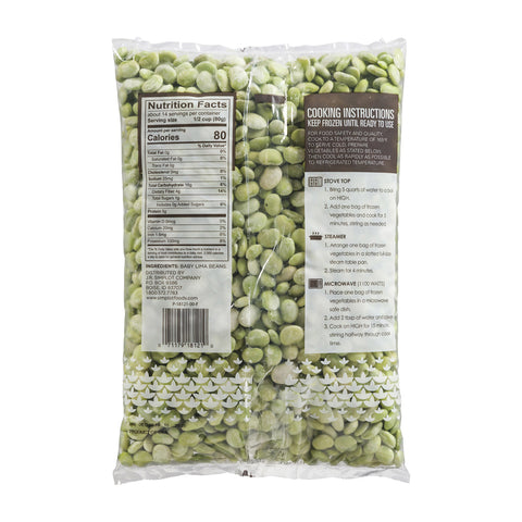 Simplot Baby Lima Beans - 40 oz. package, 12 packages per case