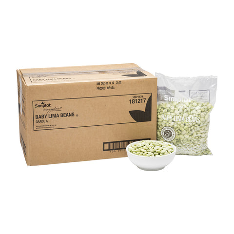 Simplot Baby Lima Beans - 40 oz. package, 12 packages per case