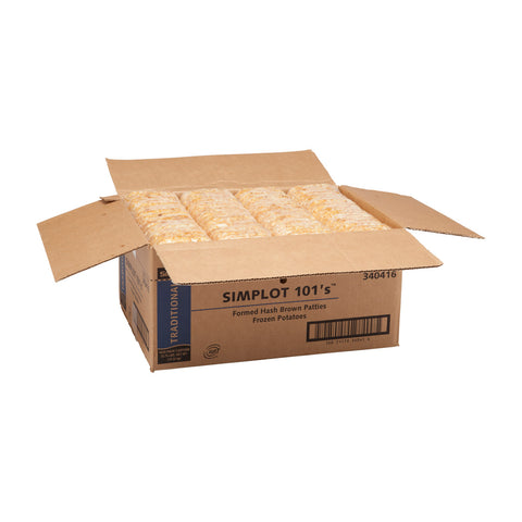 Simplot 101 Hash Brown Potato Patty, 2.25 Ounce -- 240 per case.