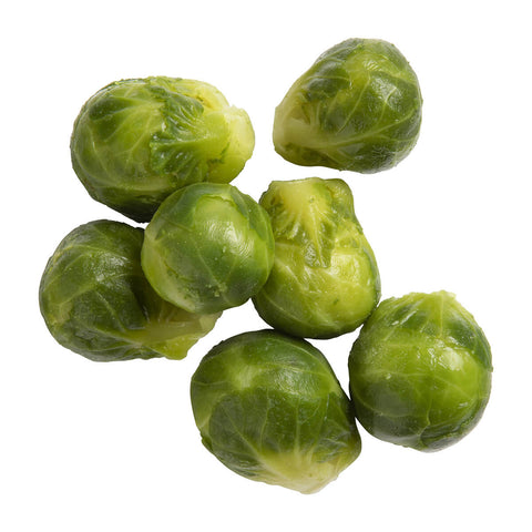 Simplot Small Brussels Sprouts - 32 oz. package, 12 packages per case.