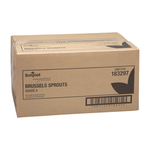 Simplot Small Brussels Sprouts - 32 oz. package, 12 packages per case.