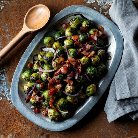 Simplot Small Brussels Sprouts - 32 oz. package, 12 packages per case.