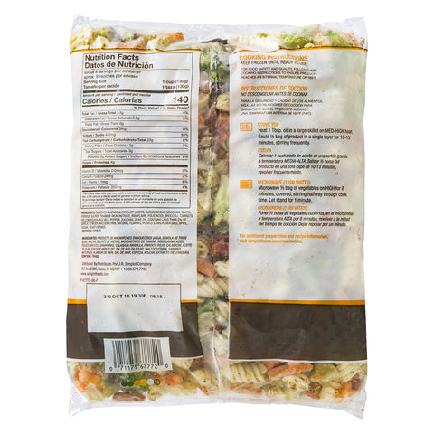 Simplot RoastWorks Garlic and Herb Pasta with Flame Roasted Vegetable, 2.5 Pound -- 6 per case.