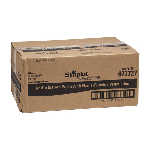 Simplot RoastWorks Garlic and Herb Pasta with Flame Roasted Vegetable, 2.5 Pound -- 6 per case.