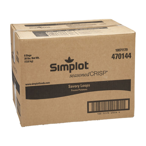 Simplot SeasonedCrisp Savory Loops French Fry, 5 Pound -- 6 per case