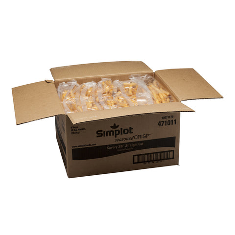 Simplot Seasonedcrisp Savory Regular Straight Cut French Fry, 5 Pound -- 6 per case.